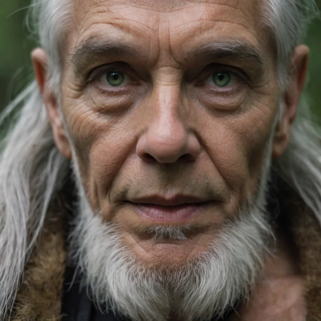 AI-gegenereerd portret van een witch doctor.